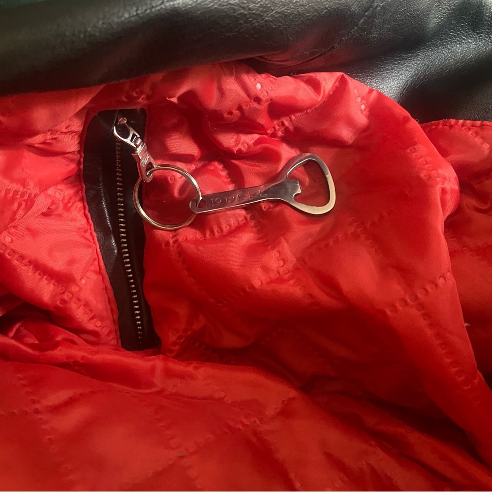 Black Leather Jacket Straight To Hell - image 4